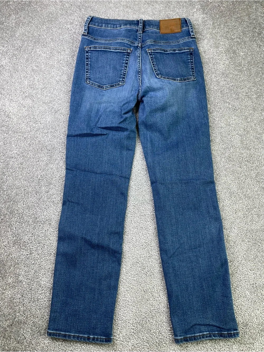 J.Crew Vintage Straight Jeans Women Size 24 Light Wash Mid Rise Stretch Denim